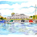 Charlevoix Yacht Club by Linda Boss Fine Art