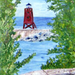 Charlevoix Lighthouse by Linda Boss