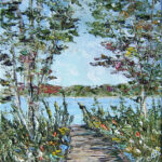 A Lake Michigan Autumn Walk - Print by Linda Boss
