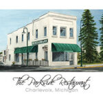 The Parkside Restaurant of Charlevoix Note Cards