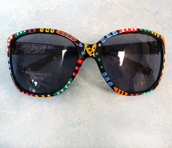 Hand Painted Sunglasses #8