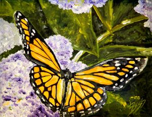 The Garden Visitor Butterfly Note Cards by Linda Boss