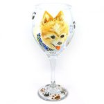 Pomeranian Red Wine Glass