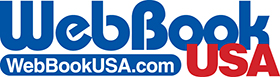 WebBook Usa Logo by Graphic Design Linda Boss Fine Art & Design