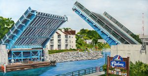 Welcome to Charlevoix Painting Magnet by Linda Boss