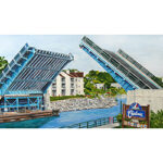 Welcome to Charlevoix Painting Magnet by Linda Boss